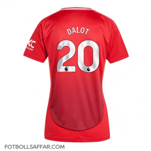 Manchester United Diogo Dalot #20 Hemmatröja Dam 2024-25 Kortärmad